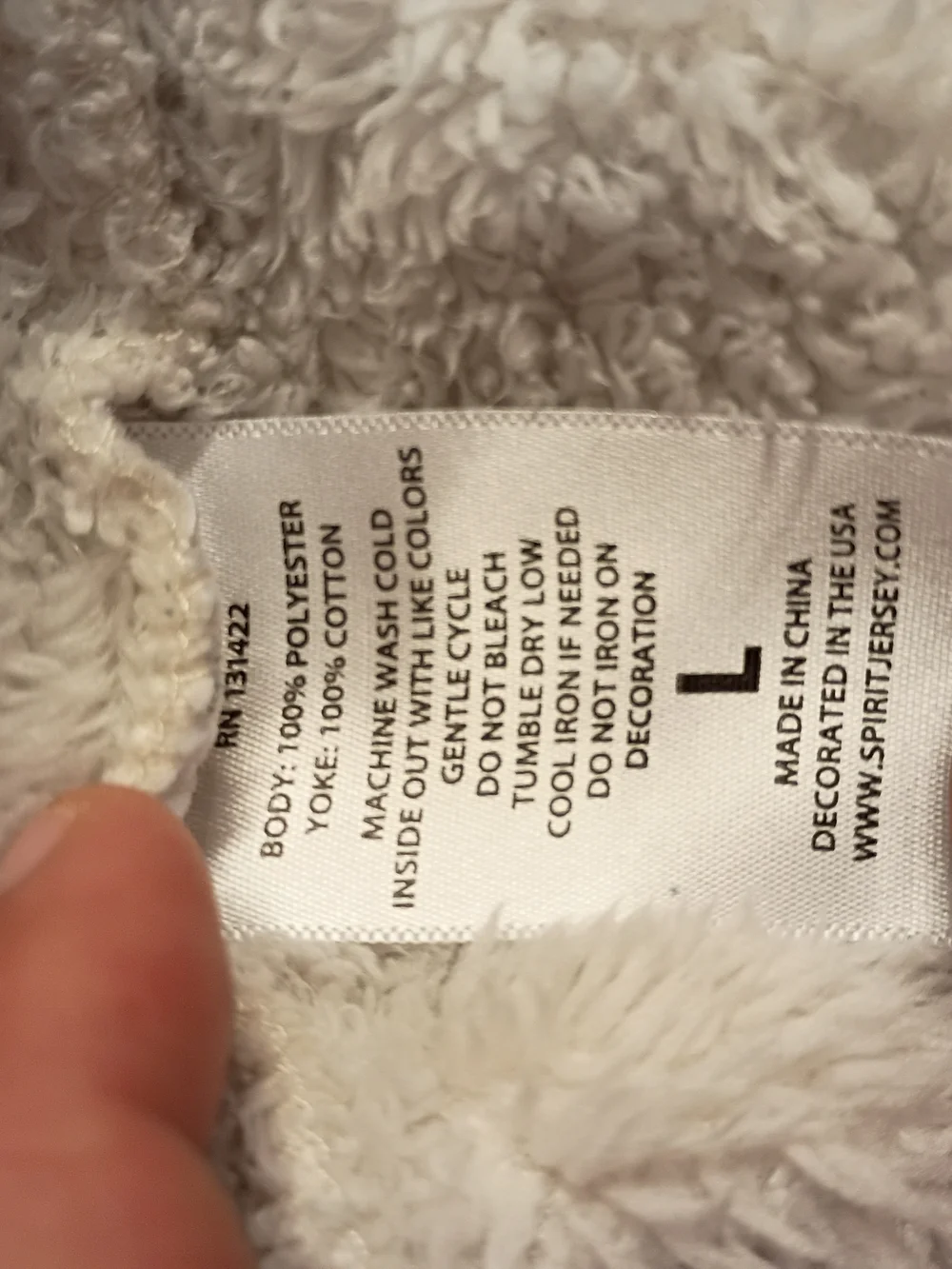 Great Wolf Lodge Kids Grey And White Sweater With Wolf Ears Included
